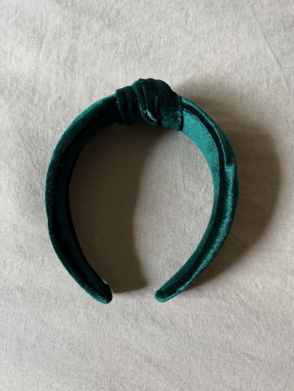 Etsy Top Knot Headband - Emerald Green Velvet
